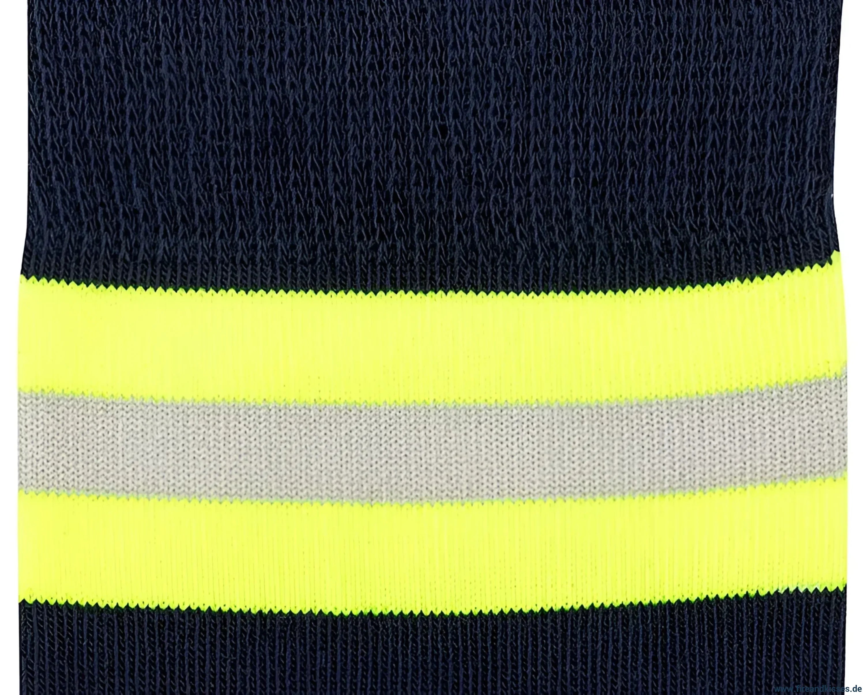 Heldensocken marineblau/gelb-silber-gelb – feuerwehrsocken mit stil & komfort | fireandkisses.de