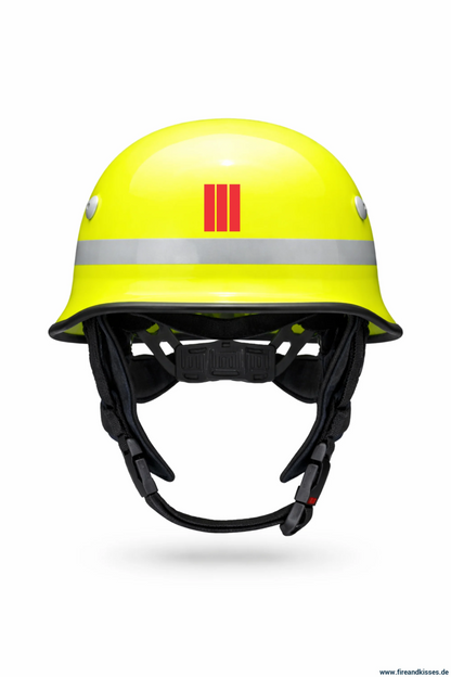 Helmaufkleber feuerwehr helmkennzeichnung reflexrot bayern kreisbrandinspektor - aufkleber feuerwehr helmkennzeichnung