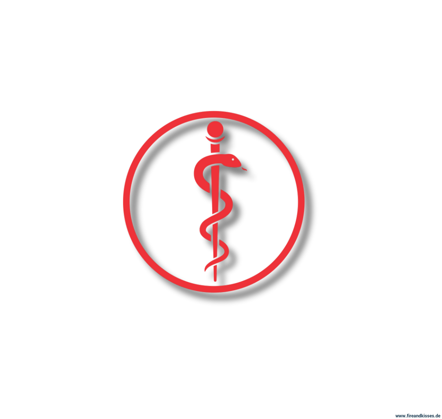 Helmaufkleber feuerwehr – helmkennzeichnung rot „rettungsassistent“ (äskulap) - aufkleber feuerwehr helmkennzeichnung