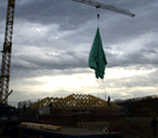 Not-Dach-Plane 16x18m mit Kranhebevorrichtung – Feuerwehr & Katastrophenschutz