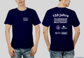 Individuelles feuerwehr jubiläums t-shirt mit sponsorenlogos – xxx jahre deine - navy / xs - feuerwehr jubiläums t-shirt
