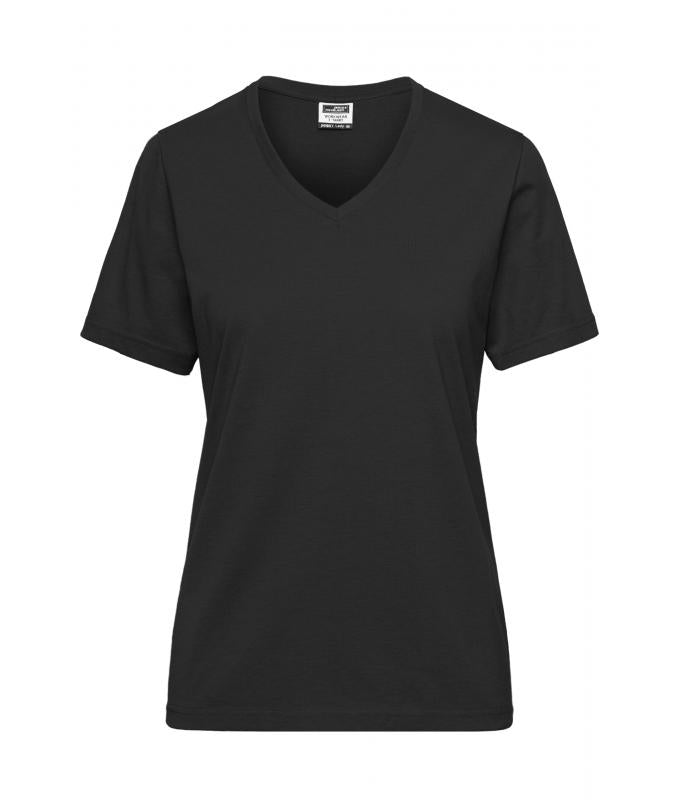 JN1807 Workwear T-Shirt Damen – Schwarz – James & Nicholson