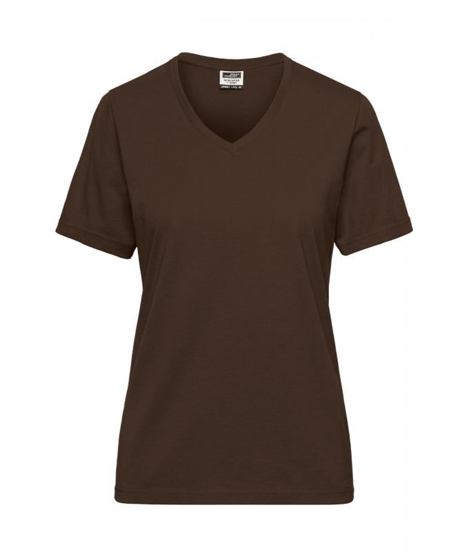 JN1807 Workwear T-Shirt Damen – brown – Daiber