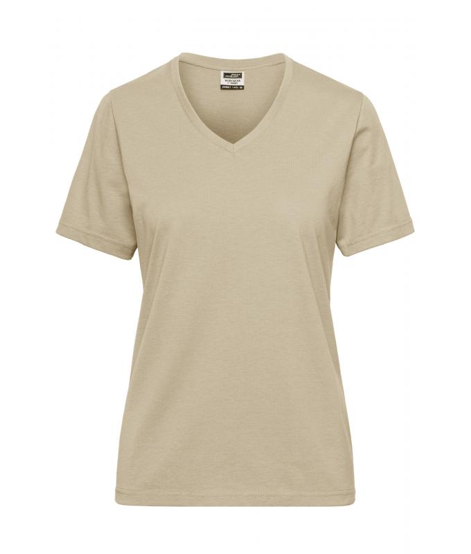 JN1807 Workwear T-Shirt Damen – stone – Daiber