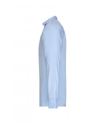Herren-Uniformhemd JN682 Langarm Hellblau – Detailansicht