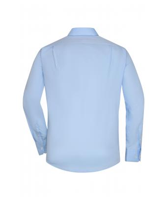 Herren-Uniformhemd JN682 Langarm Hellblau – Detailansicht