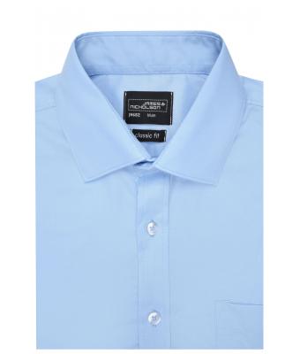 Herren-Uniformhemd JN682 Langarm Weiß – Rückansicht