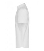 Herren-Uniformhemd JN684 Kurzarm Weiß – Detailansicht