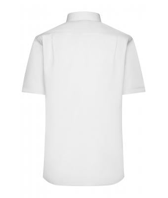 Herren-Uniformhemd JN684 Kurzarm Weiß – Detailansicht