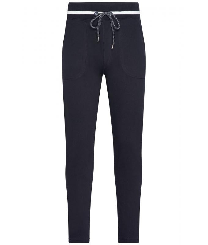 Daiber JN780 Men's Jog-Pants navy/white unbedruckt – Vorderansicht