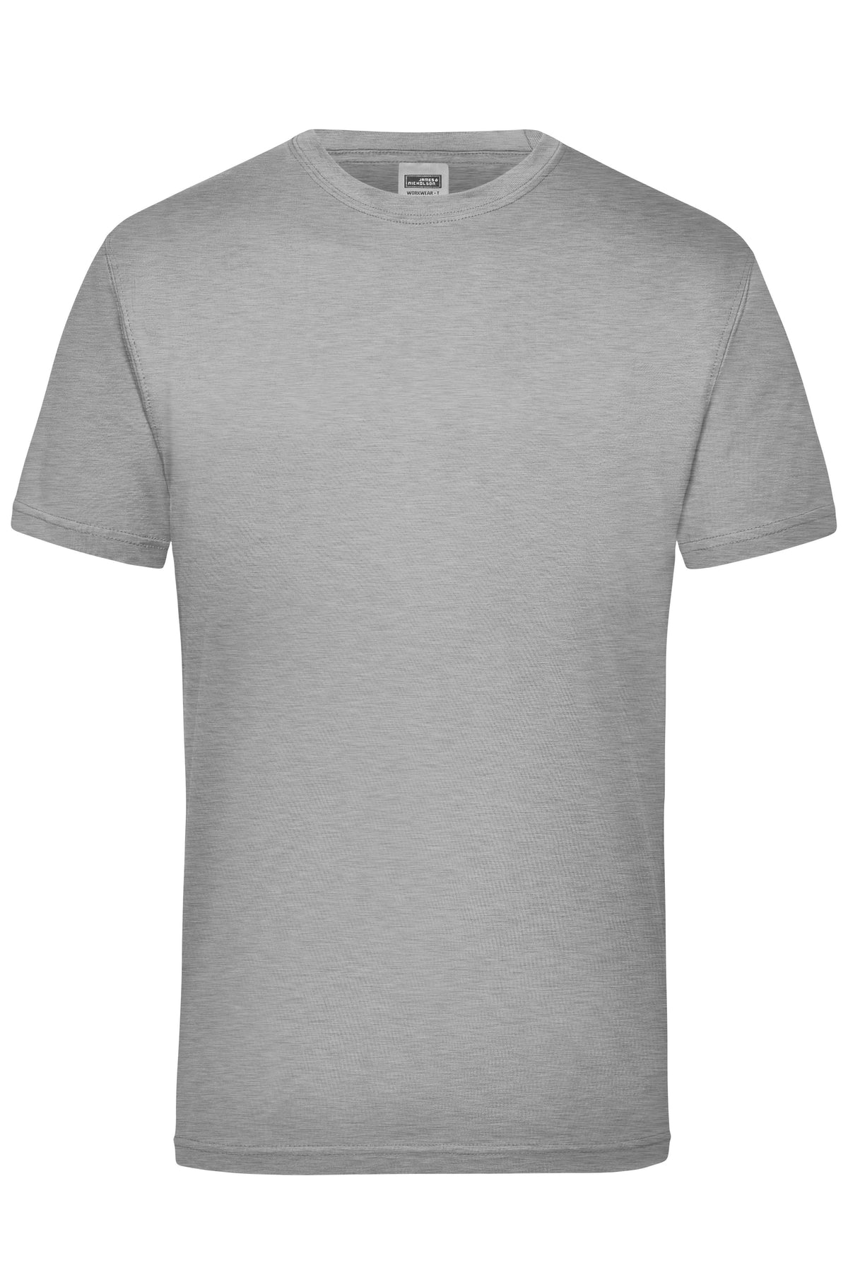 JN800 Workwear T-Shirt Herren – grey-heather – James & Nicholson
