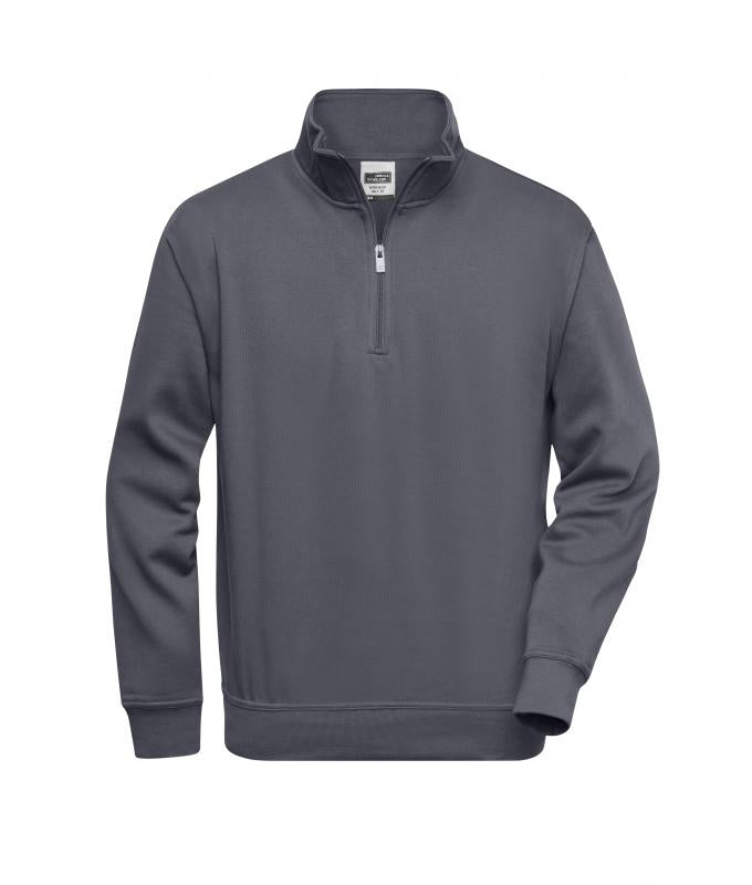 JN831 Workwear Half-Zip Sweat – carbon – Daiber