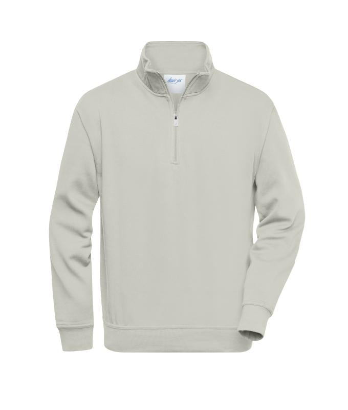 JN831 Workwear Half-Zip Sweat – cement – Daiber