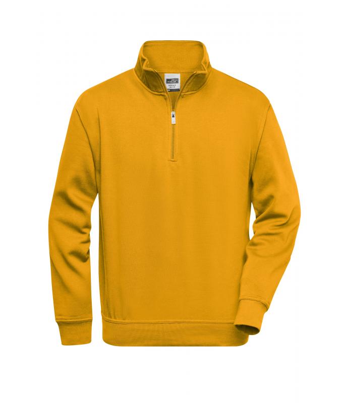 JN831 Workwear Half-Zip Sweat – gold-yellow – Daiber