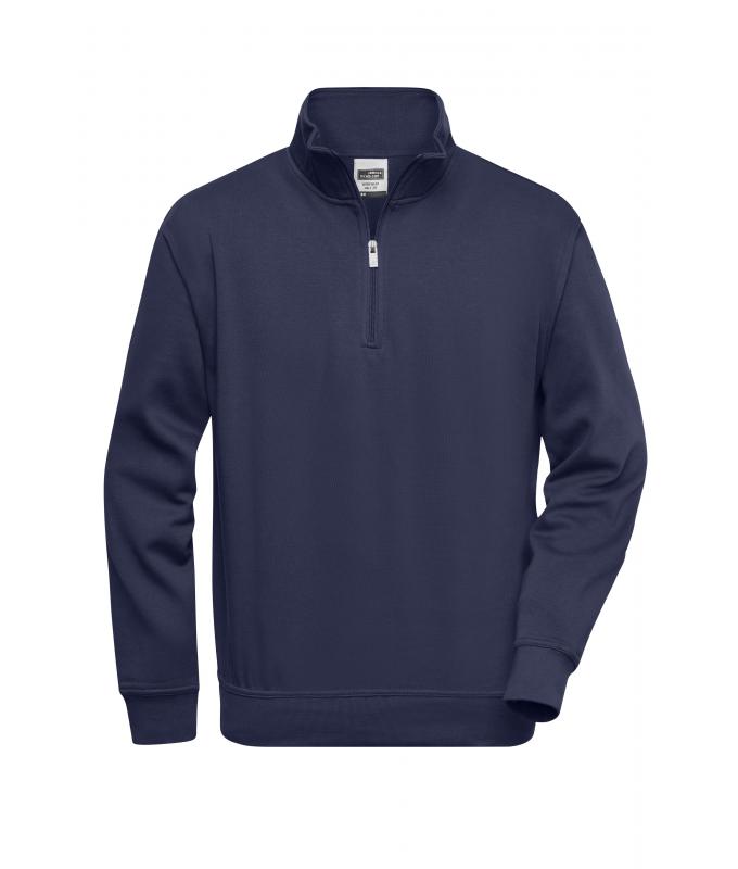 JN831 Workwear Half-Zip Sweat – navy – Daiber