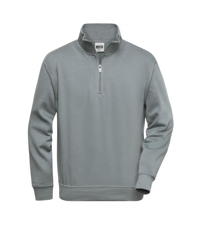JN831 Workwear Half-Zip Sweat – dark-grey – Daiber