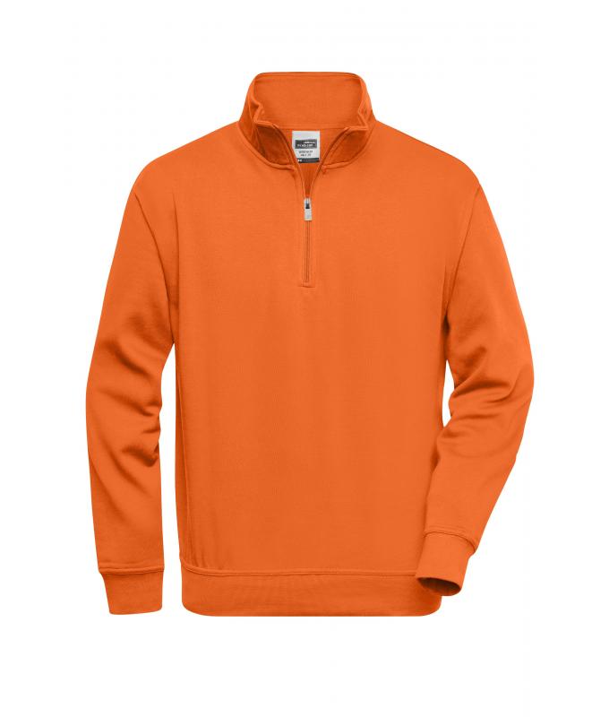 JN831 Workwear Half-Zip Sweat – orange – Daiber