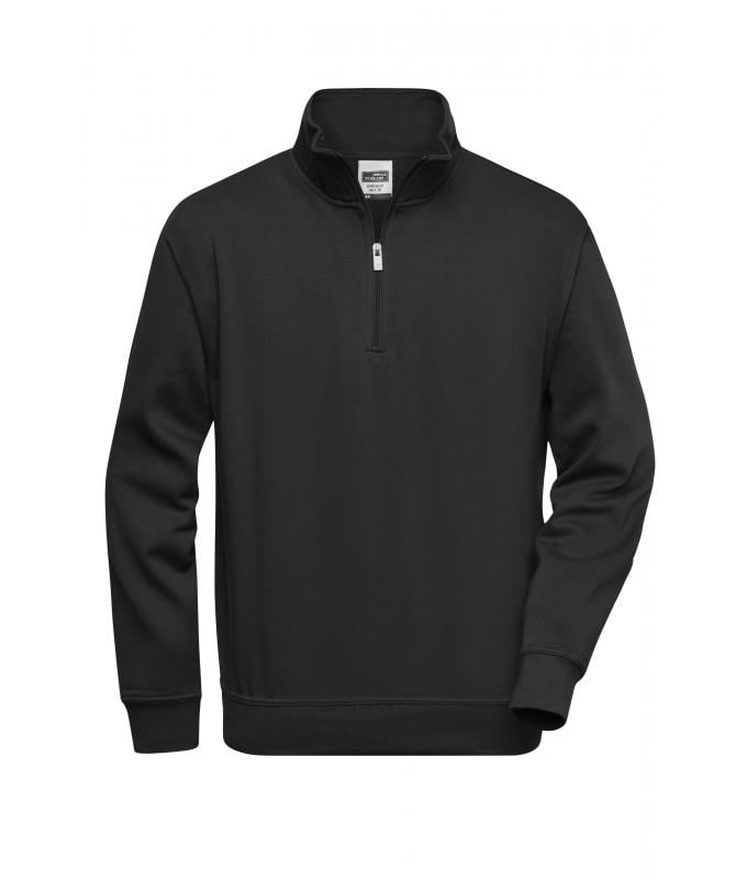 JN831 Workwear Half-Zip Sweat – black – Daiber