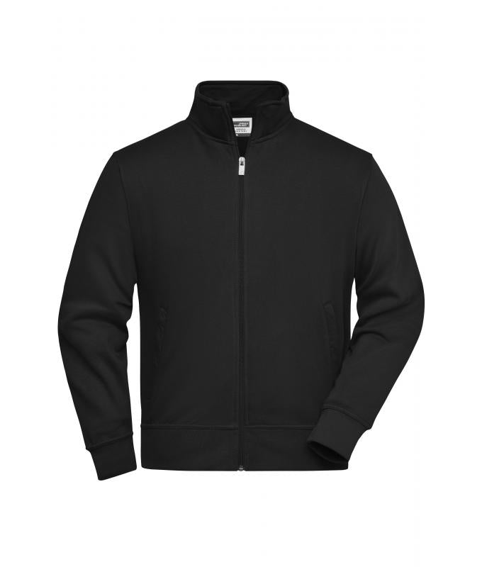 JN836 Workwear Sweatjacke – Schwarz – James & Nicholson