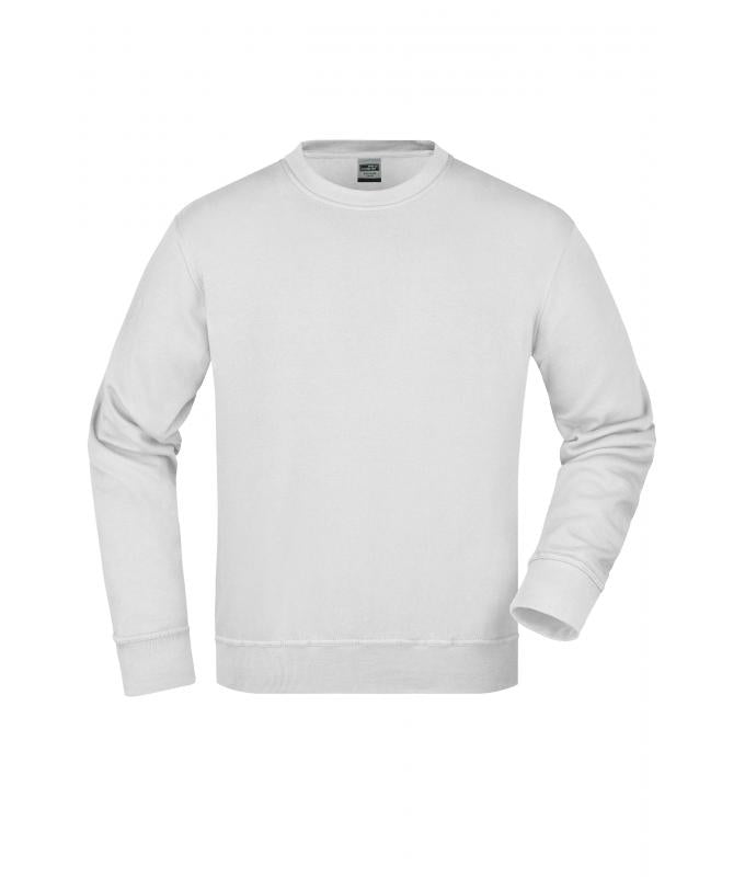 JN840 Workwear Sweatshirt – Weiß – James & Nicholson