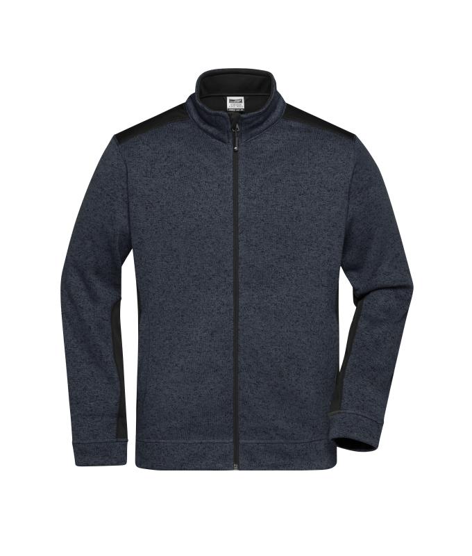 JN862 – carbon-melange/black – James & Nicholson