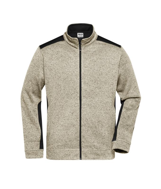 JN862 – stone-melange/black – James & Nicholson
