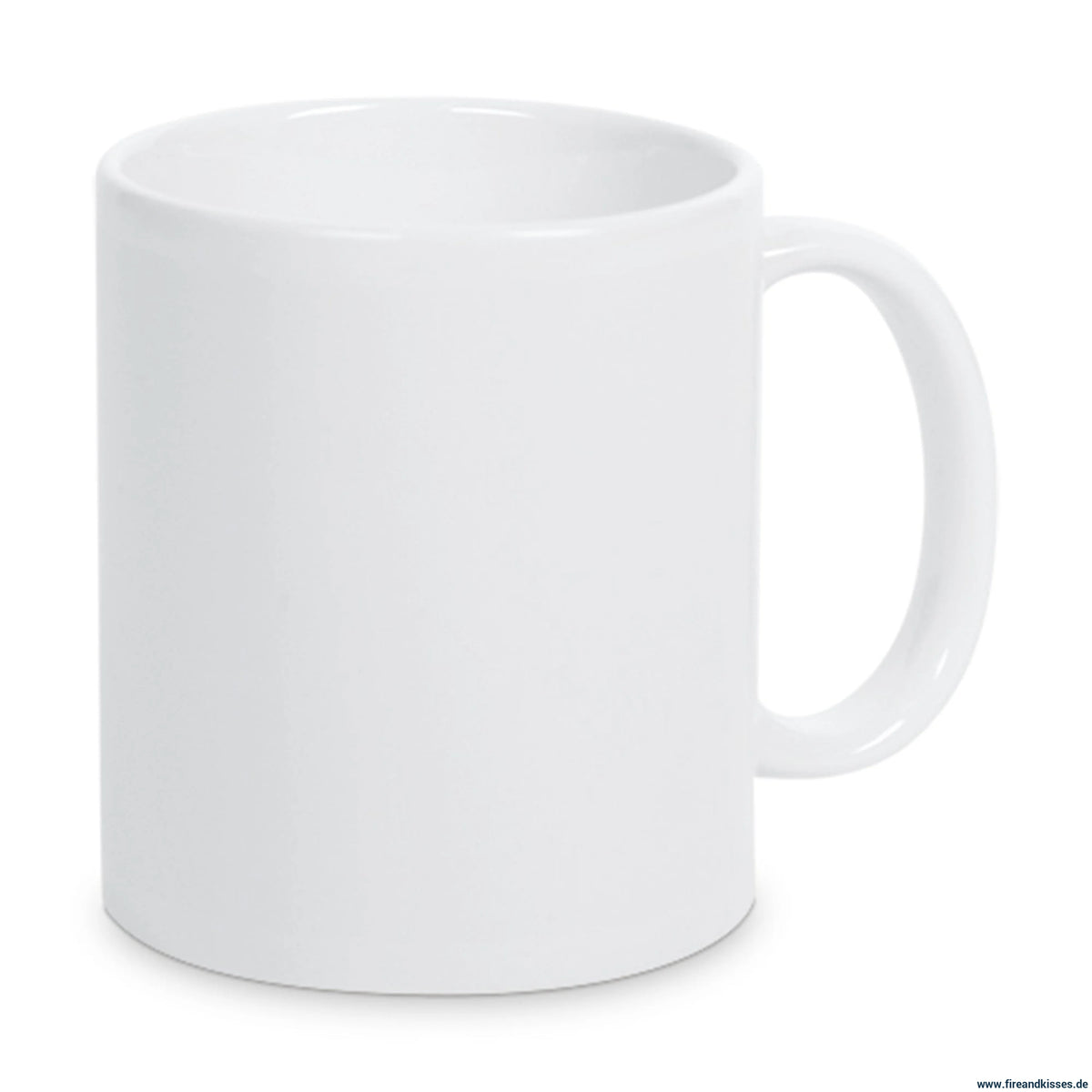 Keramiktasse 11oz feuerwehr - weiß-glänzend (12 stück) - tassen & becher | für feuerwehrfeste jubiläen