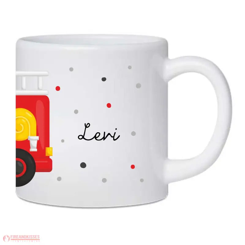 Kindertasse „Feuerwehr“ personalisiert, Geburtstag, Geschenk, Kinder - Fireandkisses