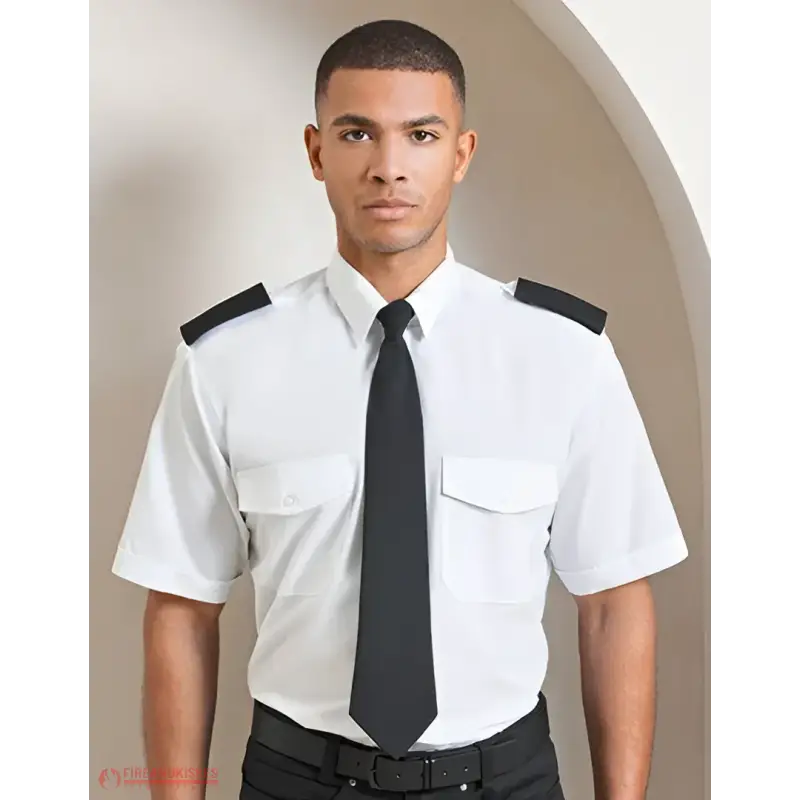 Kurzarm-Feuerwehrhemd Light Blue – Funktion trifft Stil