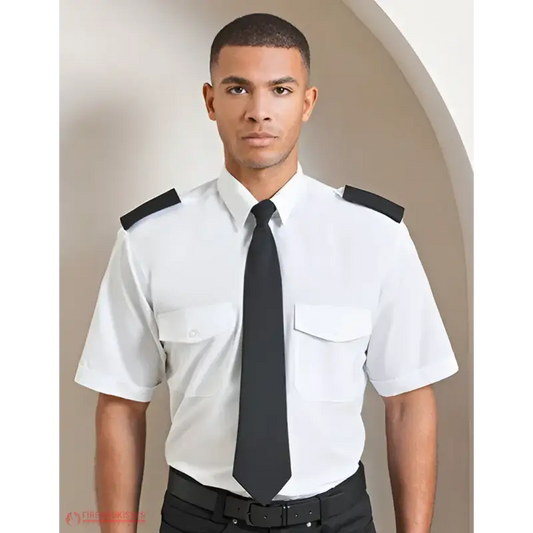 Kurzarm-Feuerwehrhemd Light Blue – Funktion trifft Stil