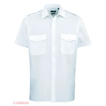 Kurzarm-Feuerwehrhemd Light Blue – Funktion trifft Stil