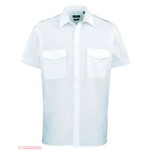 Kurzarm-Feuerwehrhemd Light Blue – Funktion trifft Stil