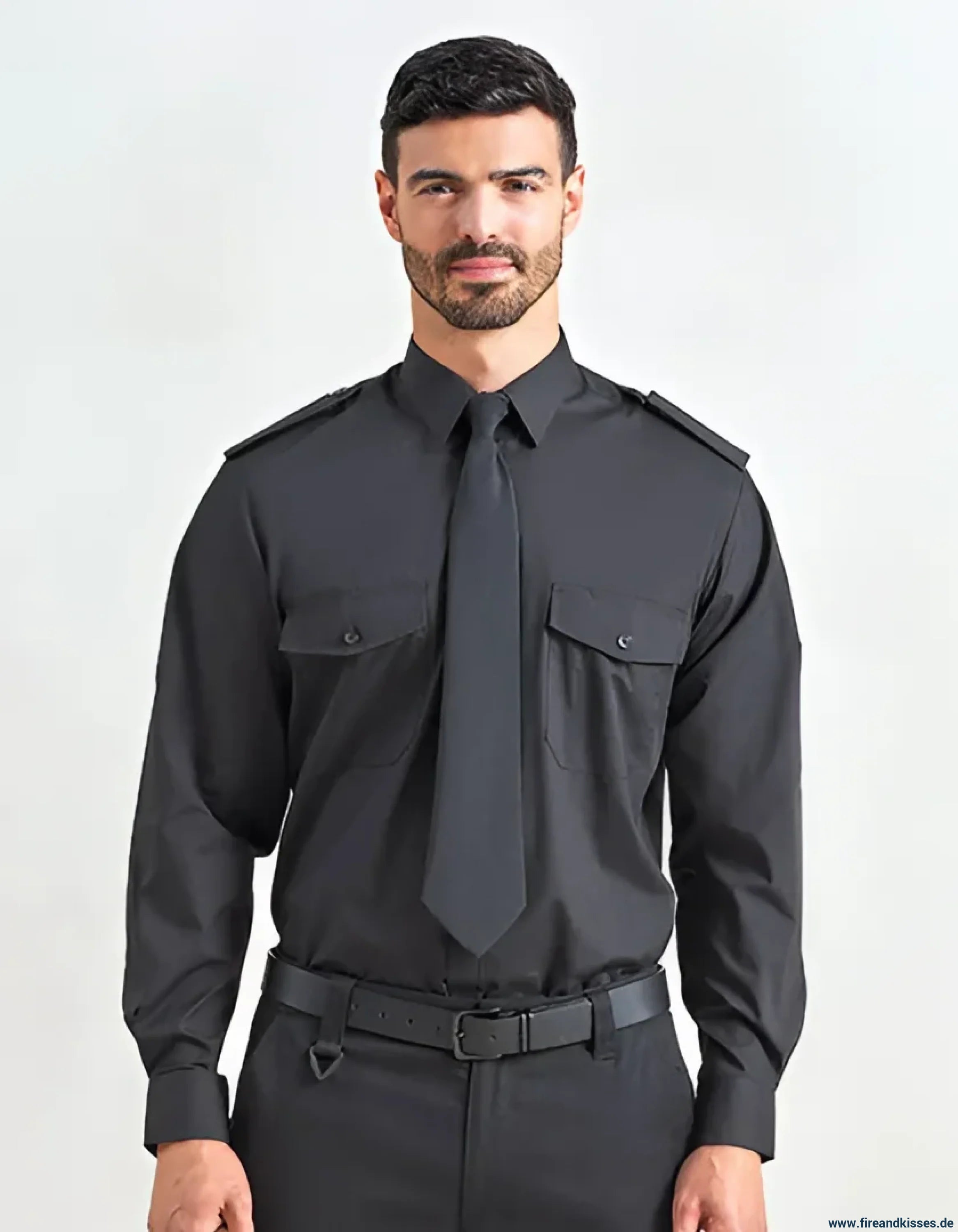 Langarm-feuerwehrhemd light blue – klassisch. Einsatzbereit. Pflegeleicht. - langarm-feuerwehrhemd light blue klassisch.