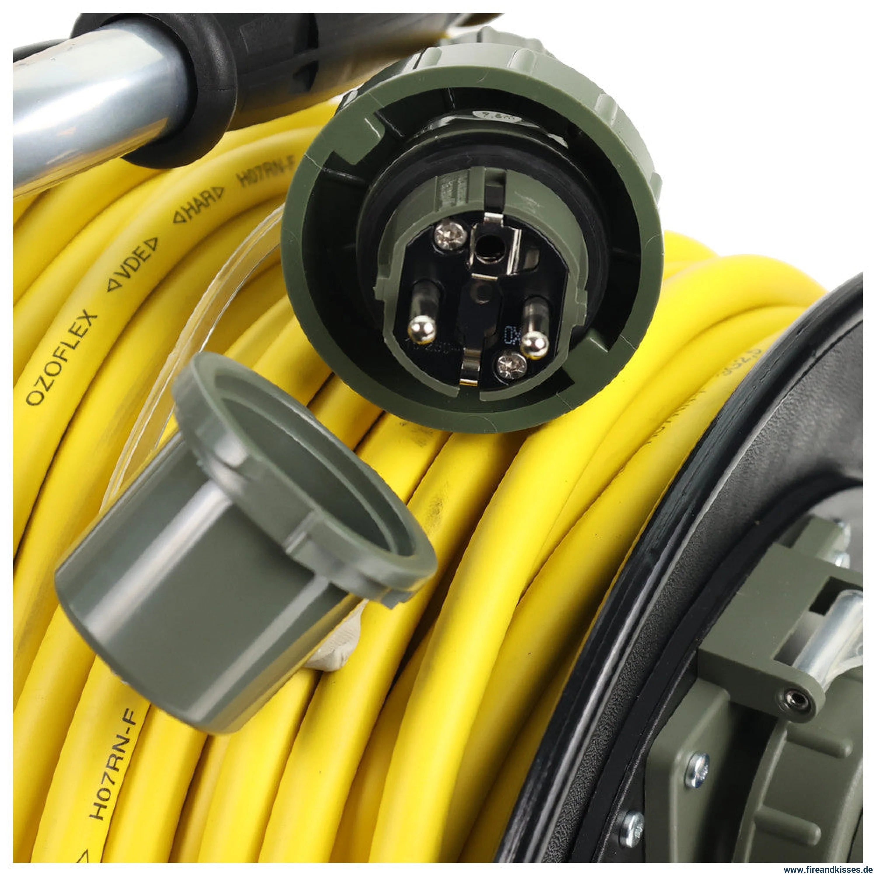 Dönges leitungsroller feuerwehr 50m din 14680 | 230v schuko ip68 | 16a - kaufen | fireandkisses