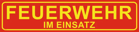 Magnetschild „FEUERWEHR IM EINSATZ“ – Qualitativ Hochwertig und Einsatzbereit Entwickelt für echte Feuerwehrprofis