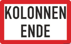 Magnetschilder-set „kolonnenfahrt“ – 3-teilig - magnetschilder-set „kolonnenfahrt“