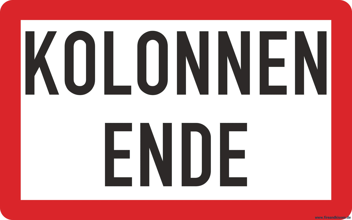 Magnetschilder-set „kolonnenfahrt“ – 3-teilig - magnetschilder-set „kolonnenfahrt“