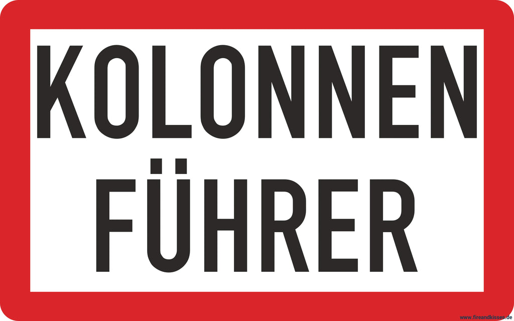 Magnetschilder-set „kolonnenfahrt“ – 3-teilig - magnetschilder-set „kolonnenfahrt“