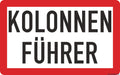 Magnetschilder-set „kolonnenfahrt“ – 3-teilig - magnetschilder-set „kolonnenfahrt“