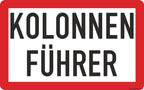 Magnetschilder-set „kolonnenfahrt“ – 3-teilig - magnetschilder-set „kolonnenfahrt“