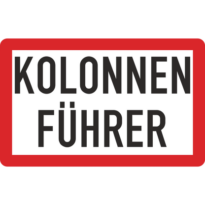 Magnetschilder-set „kolonnenfahrt“ – 3-teilig - magnetschilder-set „kolonnenfahrt“