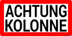 Magnetschilder-set „kolonnenfahrt“ – 3-teilig - magnetschilder-set „kolonnenfahrt“
