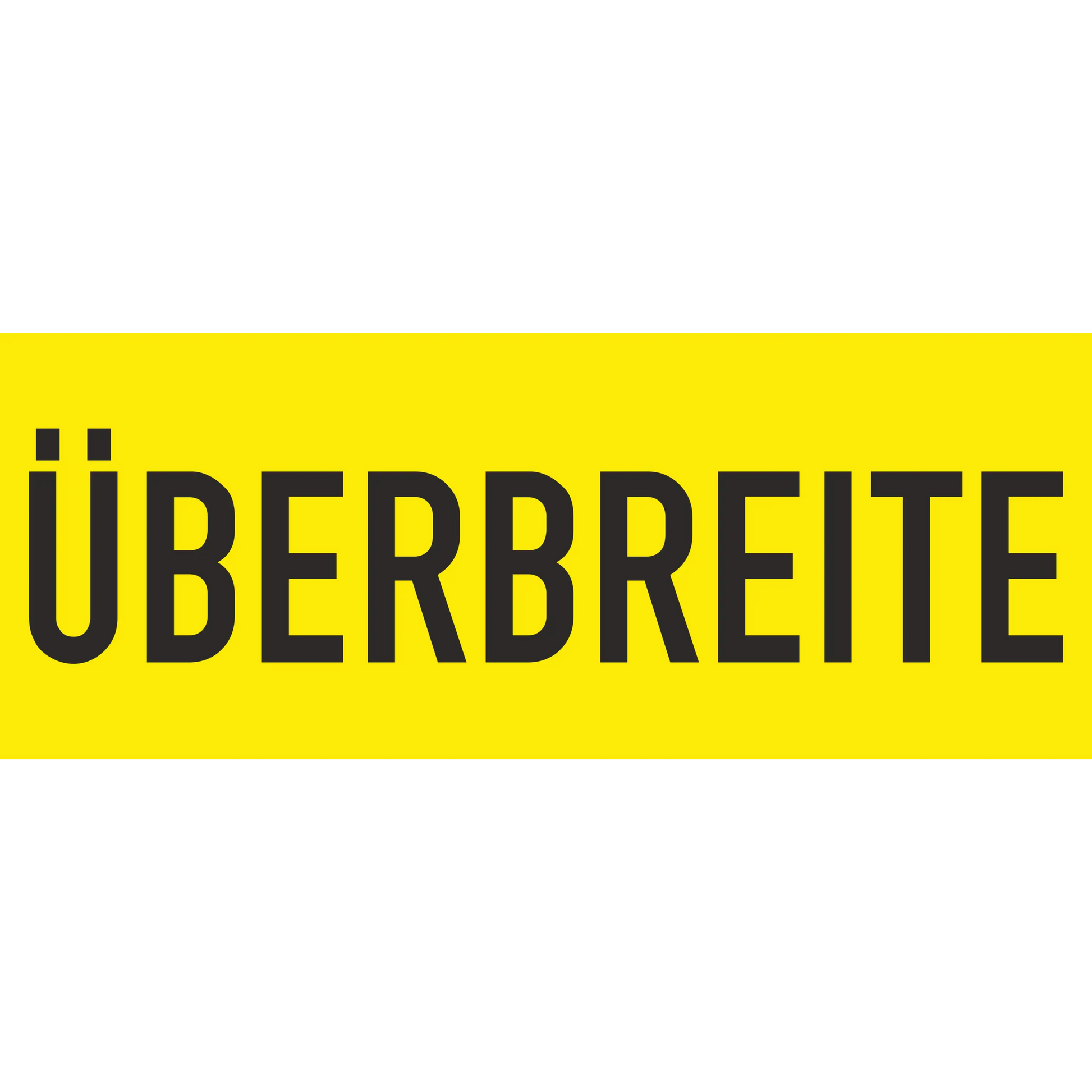 Magnetschilder-set „überbreite & überlänge“ – 2-teilig je 800 × 300 mm - magnetschilder-set „überbreite überlänge“