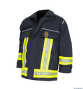 Nti kinderfeuerwehr jacke – schwarzblau | gelb/silber/gelb - hose | feuerwehrhose für kinder fireandisses