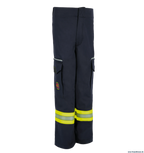 Nti kinderfeuerwehr hose – schwarzblau | passend zur kinderjacke - feuerwehrhose für kinder fireandkisses