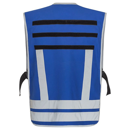 Pacotex® funktionsweste – blau | kontrastweste für einsatzpersonal - feuerwehr & rettung