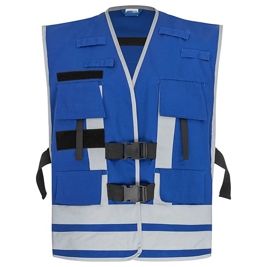 Pacotex® funktionsweste – blau | kontrastweste für einsatzpersonal - feuerwehr & rettung