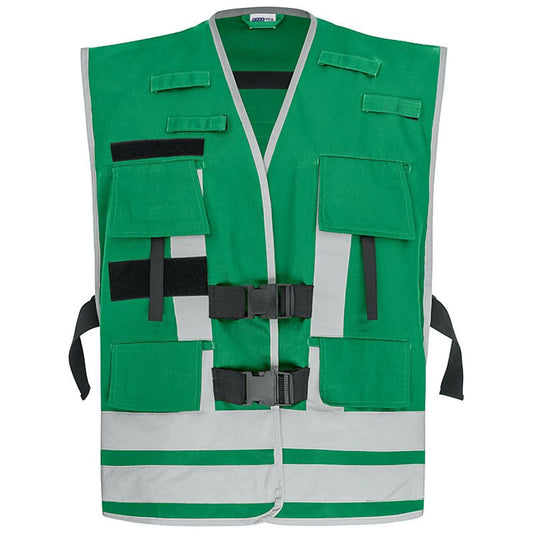 Pacotex® funktionsweste – grün | kontrastweste für einsatzpersonal - pacotex® funktionsweste grün | kontrastweste