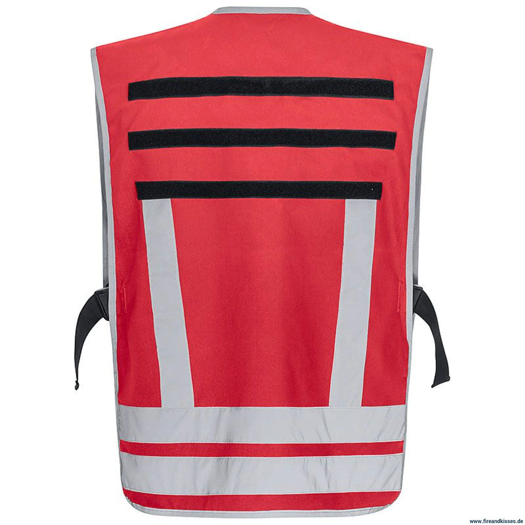 Pacotex® funktionsweste – rot | kontrastweste für einsatzpersonal - feuerwehr & rettung
