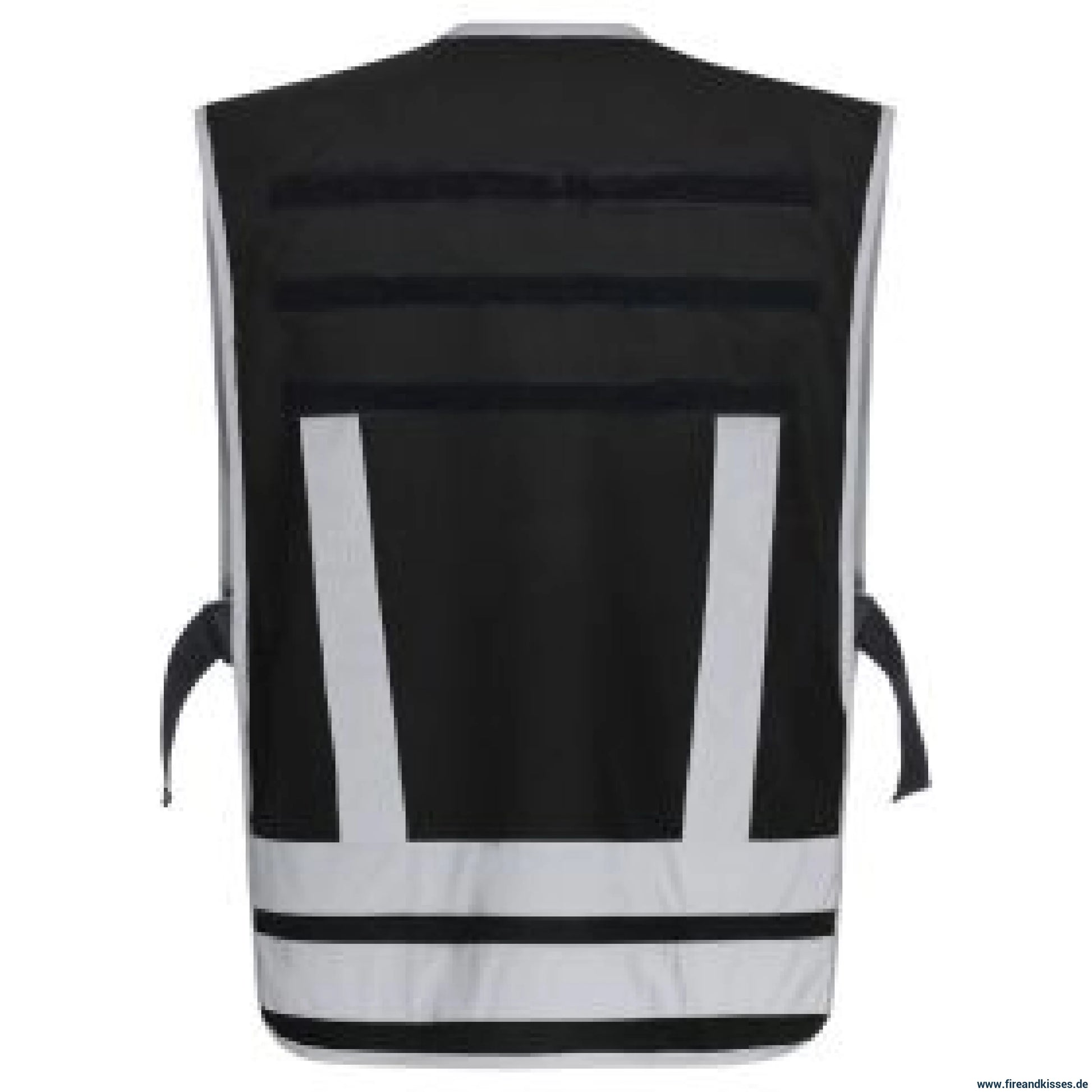Pacotex® funktionsweste – schwarz | kontrastweste für security & einsatzpersonal - weste mit reflexstreifen